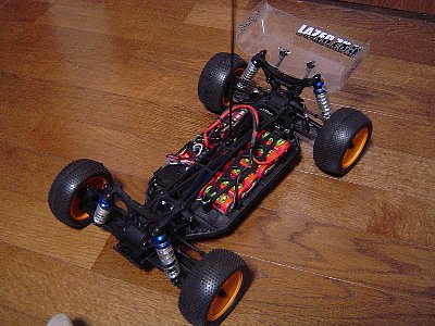 M□京商4WDキット/レーザーZX-5/改造2.4GHz動作OK）KYOSHOオフ
